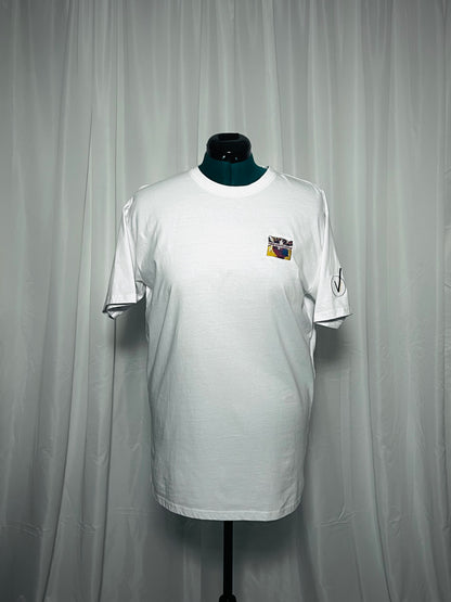 Feed Knowledge Embroidered & Printed Tee White